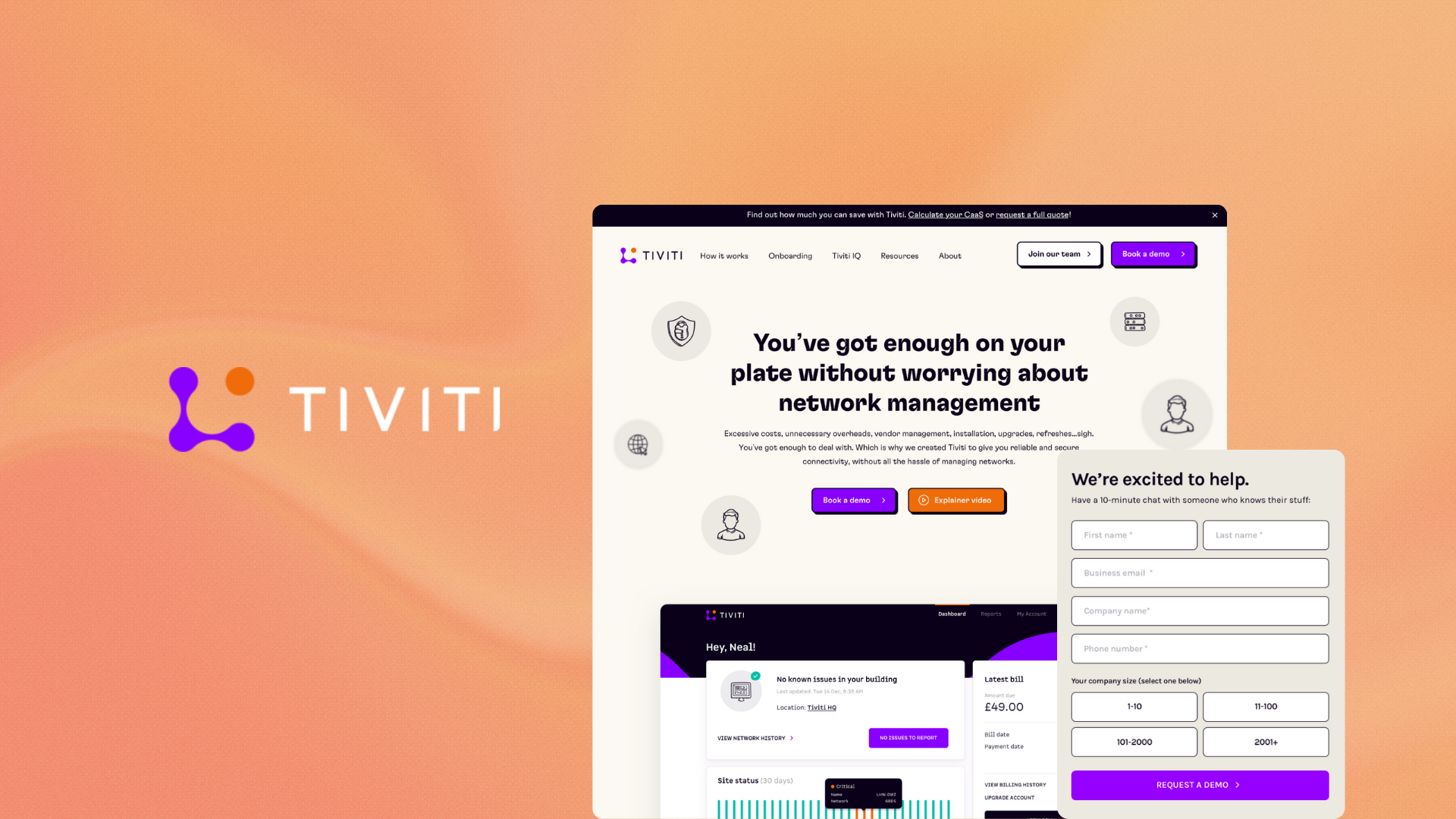 Brand development, HubSpot implementation & thought leadership for network mgmt firm