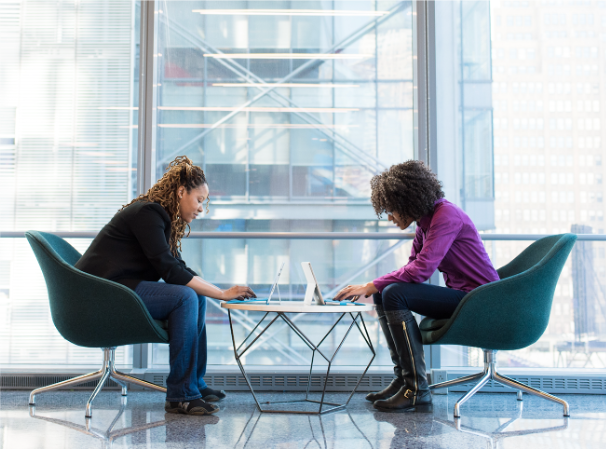 women around a table